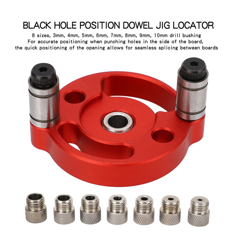 Self Centering Dowel Jig Single Hole Position Woodworking Doweling Jig