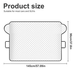 LXYYDS Windscreen Cover Winter, Windscreen Cover, Car Windscreen Cover, Foldable Car Frost Cover, for Against Snow, Ice, Frost, Dust, Sun