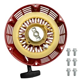 Quctaki Recoil Starter Assembly with Pull Cord Handle and Bolts Compatible with Harbor Freight Predator 7600W Running 9500W Surge Inverter Generator Replace 59188 71365