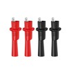 Cleqee 1000V 10A 4PCS Multimeter Alligator Clip Set Electrical Crocodile