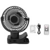 Portable Clip On Fan 4000mah Rechargeable Desktop Fan with LED