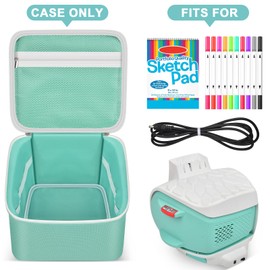 SAIKA Carrying Case for Flycatcher Smart Art Sketcher 2.0 Projector, Kids Drawing and Tracing Projector Storage Bag, Portable Doodle Toys Protective Organizer for Accessories (Box Only) (Light Blue)