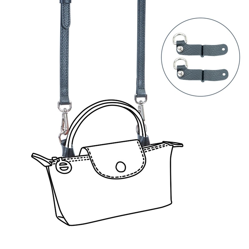 ALUCKY Top Handle No-punching Conversion Set for LONGCHAMP Mini Le