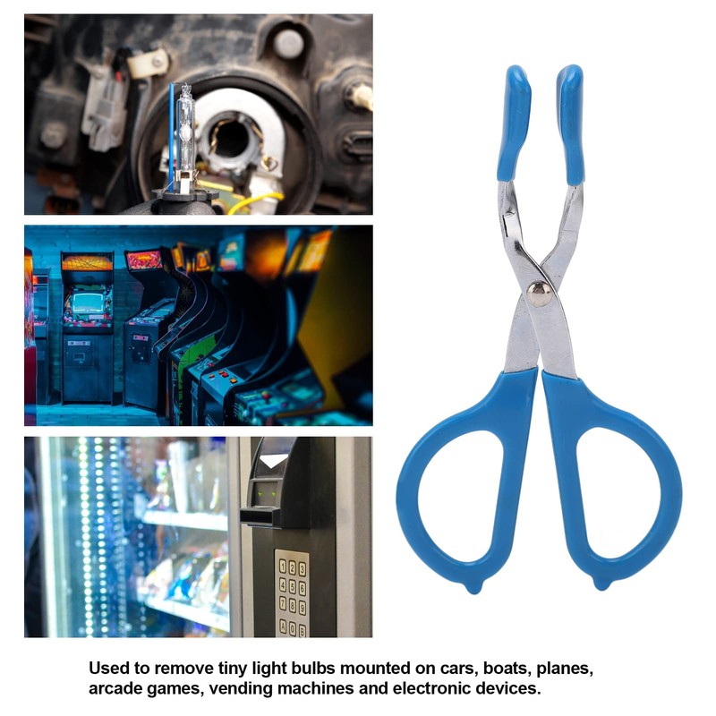 POCREATION Bulb Pliers, Universal Metal Broken Bulb Extractor Tool for