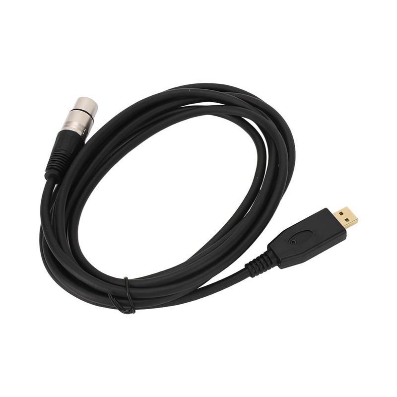 USB Microphone Cable USB to XLR Female Mic Link Converter