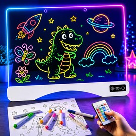 LED Drawing Board for Kids Ages 3-12,Glow Drawing Doard Gifts for Girl&Boy