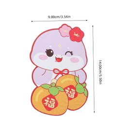 SEWACC 30pcs Snake Year Red Envelopes Heavy Duty Lucky Money Hong Bao Capacity Packets for Family Lunar Year Celebration Party Favours