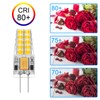 NQWKMZMDJ 10 Pack G4 LED Bulb 12V AC/DC 2.5W Equivalent