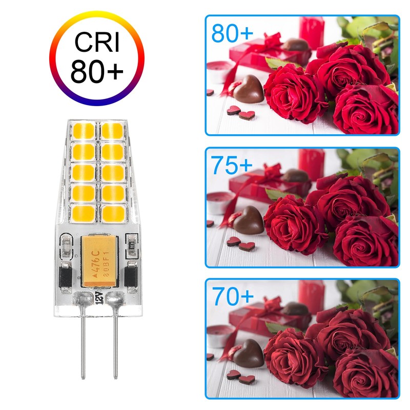 NQWKMZMDJ 10 Pack G4 LED Bulb 12V AC/DC 2.5W Equivalent