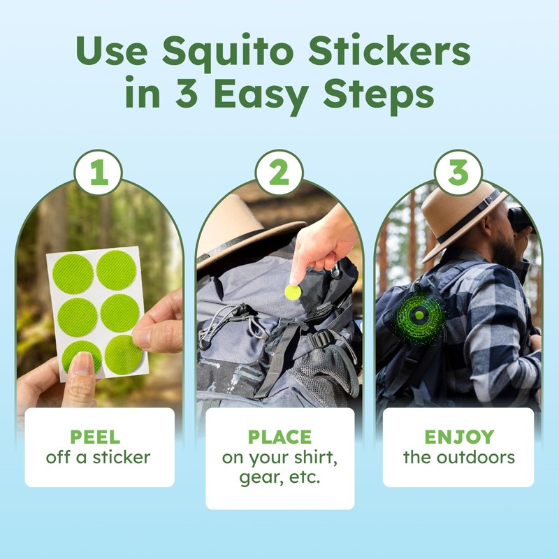 BugMD Squito Stickers Mosquito Repellent Patch Stickers for Adults (390