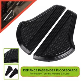 Unbranded Defiance Rear Floorboards Footboards For Harley Electra Tour Glide FLT Road King
