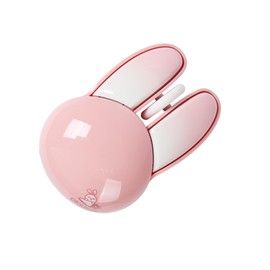 Wireless Mouse Cute Pink Mouse Kawaii Bunny Shape Rabbit Design Portable Silent Lightweight Quiet Cordless USB Optical Cordless Mice for PC Laptop Computer Mac MacBook Pro Desktop HP Kids Girls Gift