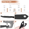 Kamtop Snaps and Snap Pliers Set, 120 Sets T5 Plastic