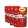Panfruit Organic Freeze-Dried Strawberries – Whole Fruit Snack, 4 Single