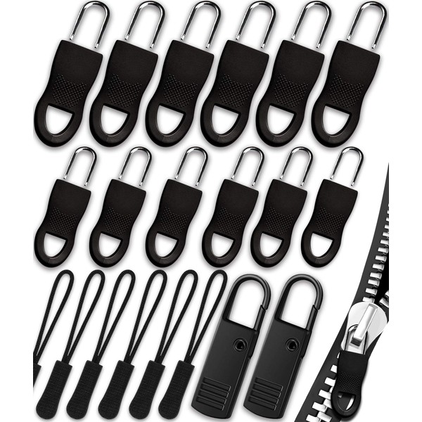 WAVEBEEXS Zipper Pull, Universal Zipper Pull Replacement, Broken Replacement Zippers