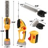 SEAHEE Dual-Blade Hedge Trimmer with Interchangeable Blades - Lightweight 2.57lbs
