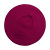 ZLYC Women's Beret Classic French Beret Plain Warm Beret, rhinestones