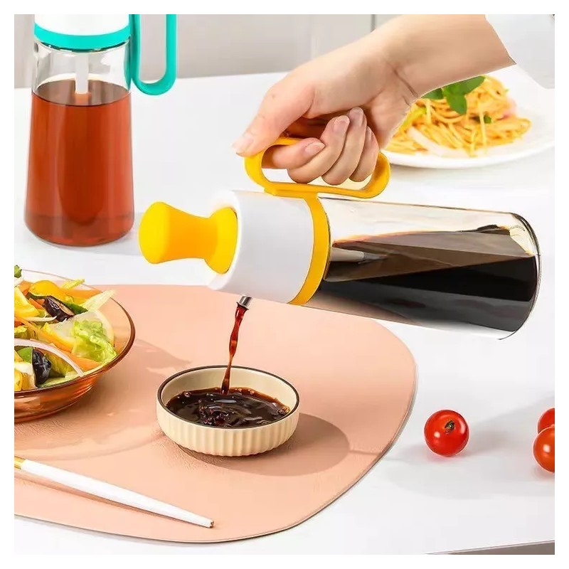 SARO STORE Aceitera Con Brocha Para Cocina 630ml
