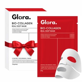 GLORA Bio collagen real deep mask 4 Pcs | Hydrogel Overnight Mask | Korean Face Mask for Glass Skin | Korean Skincare 4 Masks