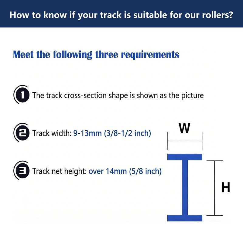 Set of 25 Universal Curtain Track Rollers Hooks, Ceiling Mount