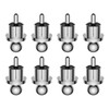 Tertullus 8 Pcs RCA Dust Caps RCA Caps Rhodium Plated