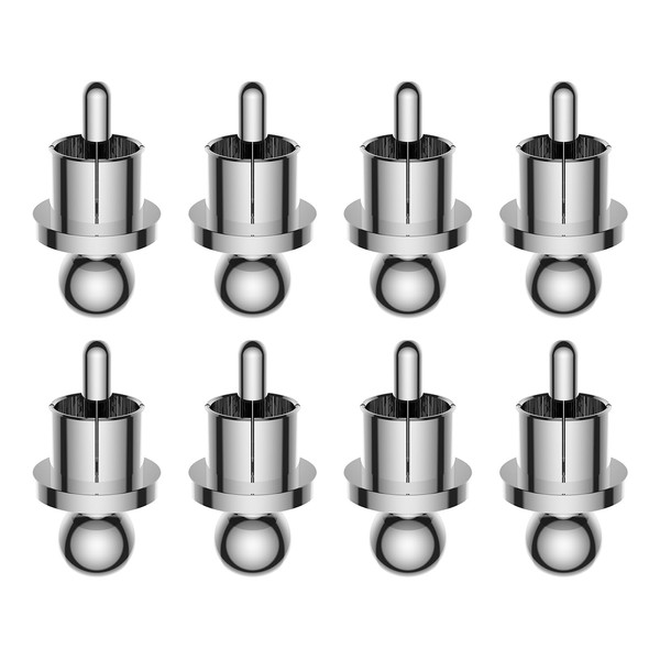 Tertullus 8 Pcs RCA Dust Caps RCA Caps Rhodium Plated