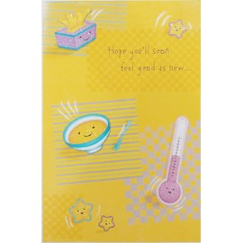 Hope You'll Soon Feel Good as New - with Happy Days Ahead of You! Greeting Card - Get Well Soon/Fell Better