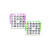 Unbranded 1 on Blacklight Glow In the Dark Bingo Paper- Pack of 1000 Sheets Total-Grn/Pnk