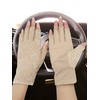 2 Pairs Women Sunblock Fingerless Gloves Non Skid Summer Gloves