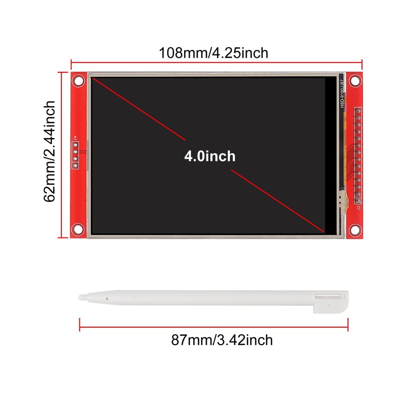 XIITIA 4.0" SPI TFT LCD Display Module 480x320 RGB LCD