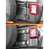 Savadicar 2-Piece Chrome Tailgate Hinge Trim Cover for Jeep Wrangler