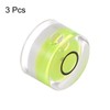 sourcing map 3pcs Round Bubble Level 12x7.5mm Mini Circular Bullseye