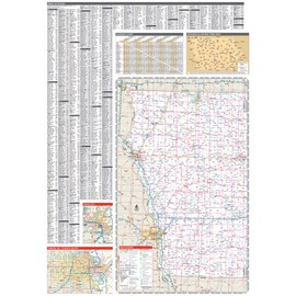 Rand McNally Easy to Read: Iowa State Map