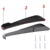 iJDMTOY Glossy Black Carbon Fiber Finish PP Universal Rear Bumper
