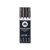 Molotow Blackliner Black Marker Brush - MO200486, Black