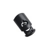 50 Pcs Plastic Drawstring Toggle Spring Stop Single Hole String