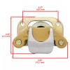 Caltric Front And Rear Brake Caliper W/ Pad For Polaris