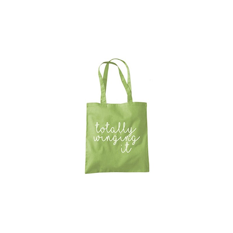 Totally Winging It - Tote Shopping Bag - Funny Slogan