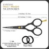 FABINOC 4.5 Inches Beard and Moustache Scissors with Comb &