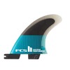 FCS II Performer PC Quad Fin Set Teal/Black Medium
