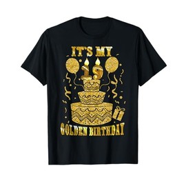 It's My 19 Golden Birthday Happy 19 Years Old Teen Boy Girl T-Shirt