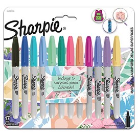 Sharpie - Marcadores permanentes, girls, Colores Variados, 12-Count