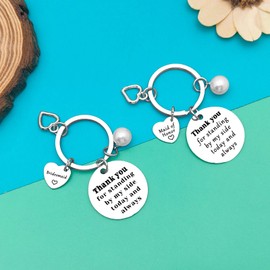 Gifts for Bridesmaid and Maid of Honor Thank You Keyring Maid of Honor Gifts from The Bride Wedding Keychain for Bridesmaids Appreciation Gifts for Best Friends Sister in Law Bridesmaid Proposal Gift
