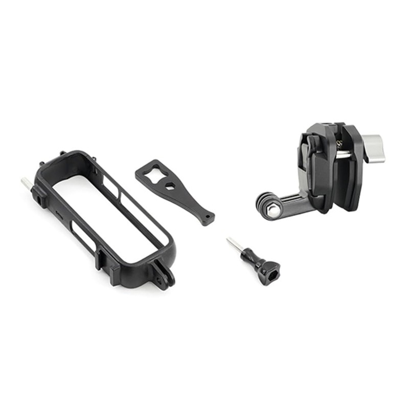 Motorcycle Windshield Aluminum Alloy Clip Compatible with Insta360 X4 Black