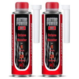 motorpower care 2x Octane Booster up to 6 points per 20 gallons high quality TUV certified