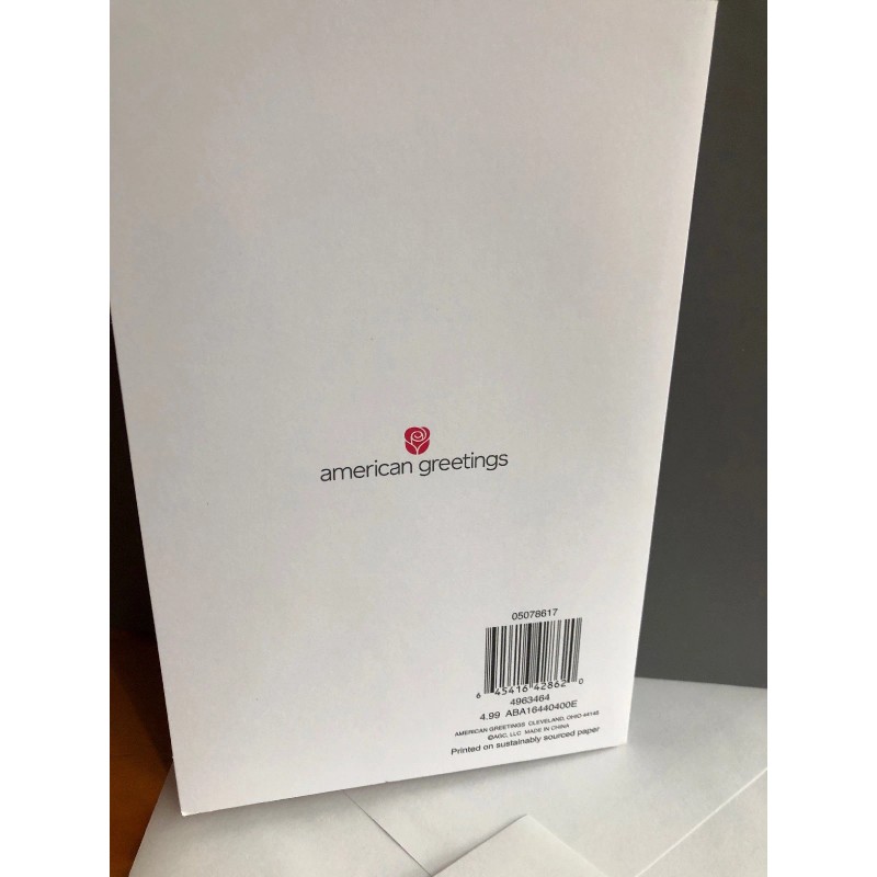 American Greetings Beautiful Die Cut Congratulation