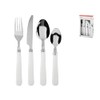 Home 756467 Cutlery Set 24 Pieces Stainless Steel White Handle