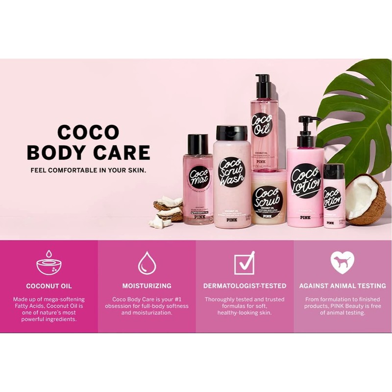 Victoria's Secret Pink Coco Hydrating Body Lotion with Coconut Oil