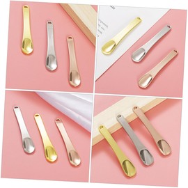 WOONEKY Cosmetic Spatulas Eye Cream Spoon Set 9pcs Metal Beauty Spoons for Face Cream Skin Care