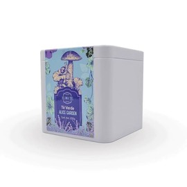 EURO TE Lata 200g Alice Garden, Té Verde Hoja Suelta con Jengibre, Romero y Manzanilla, Rinde 100 Tazas